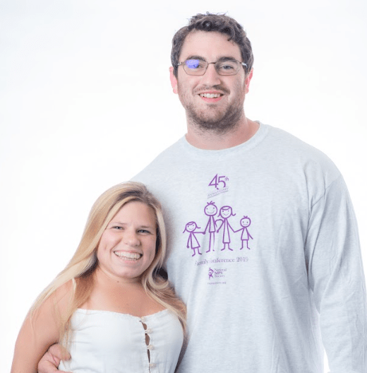 Couple with ML awareness tshirt