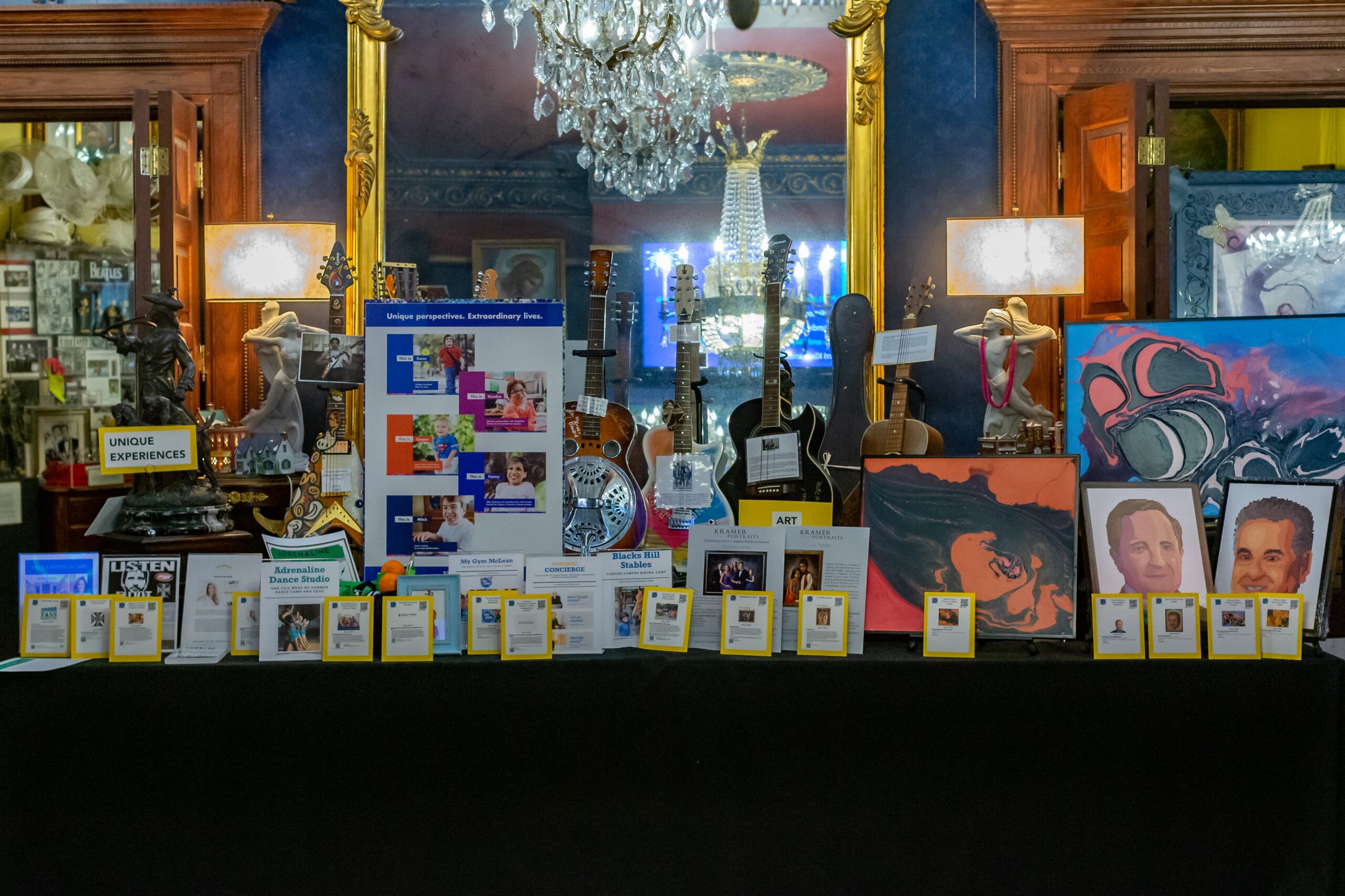 A table displaying awards for MPS fundraising efforts